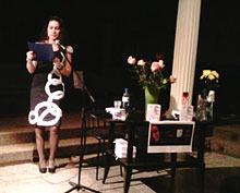 Мария Сириус на презентации своей книги